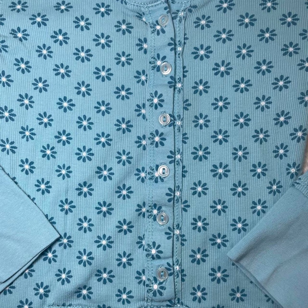 blue y2k Aeropostale henley top - Picture 4 of 7